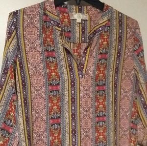 Pink Rose Womens Top Small